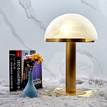 Настольная лампа c абажуром в форме купола из натурального камня  Heavenly Harmony варинант исполнения - 2 | Loft Concept в Ростове-на-Дону