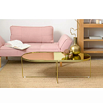 Кофейный столик овальный золотой Modern Mirror Gold Table варинант исполнения - 1 | Loft Concept в Ростове-на-Дону