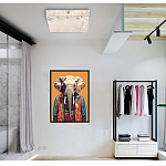 Люстра потолочная квадратная минималистичная Perfection of Geometry варинант исполнения - 5 | Loft Concept в Ростове-на-Дону