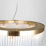 Люстра подвесная со стеклянными подвесками в виде перекрученных трубочек Nembus варинант исполнения - 3 | Loft Concept в Ростове-на-Дону