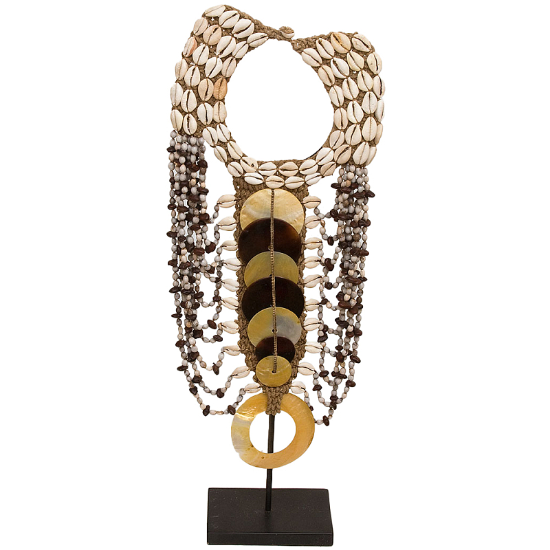     Aboriginal Long Pearl Discs Necklace     -- | Loft Concept 