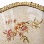 Ваза голубого цвета из фарфора с цветочным рисунком и бронзовой стрекозой Blue Garden варинант исполнения - 2 | Loft Concept в Ростове-на-Дону