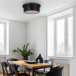 Потолочный светильник круглый черного цвета Modern Simple Ceiling Light варинант исполнения - 3 | Loft Concept в Ростове-на-Дону