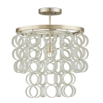 Потолочный светильник с каскадом из круглых декоративных колец Waterfall from the Rings варинант исполнения - 2 | Loft Concept в Ростове-на-Дону