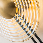 Бра с янтарным стеклянным диском и золотистыми акцентами Savio Glass Disc варинант исполнения - 6 | Loft Concept в Ростове-на-Дону