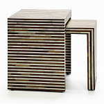 Комплект приставных столиков Stripes Set of tables Beige варинант исполнения - 1 | Loft Concept в Ростове-на-Дону
