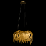 Люстра подвесная круглая с изогнутыми металлическими дугами и ниспадающими цепочками 65 см Atlantis Chain варинант исполнения - 3 | Loft Concept в Ростове-на-Дону