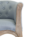 Кресло низкое в стиле прованс Louis French Armchair light blue flax варинант исполнения - 4 | Loft Concept в Ростове-на-Дону