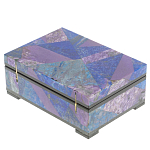 Шкатулка из натурального камня лазурит и чароит Stone Casket варинант исполнения - 4 | Loft Concept в Ростове-на-Дону