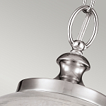 Подвесной светильник с прозрачным стеклянным плафоном в форме шара в современном стиле на цепи Feiss варинант исполнения - 4 | Loft Concept в Ростове-на-Дону