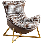 Кресло с принтом "гусиная лапка" PIED DE POULE Armchair варинант исполнения - 1 | Loft Concept в Ростове-на-Дону