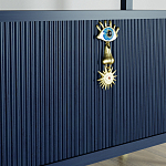 Стеллаж со стеклянными полками Elsa Dreams Blue варинант исполнения - 8 | Loft Concept в Ростове-на-Дону