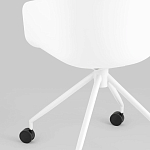 Офисное кресло из пластика с мягким сиденьем Eggshell Grey варинант исполнения - 8 | Loft Concept в Ростове-на-Дону