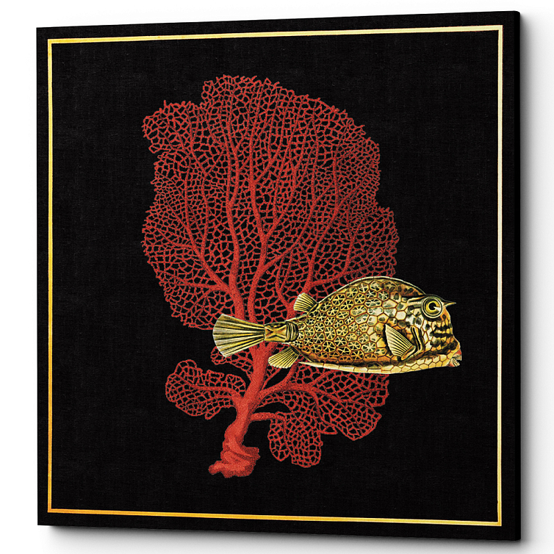  Fish and Coral Poster 1    -- | Loft Concept 