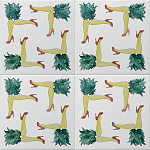 Плитка дизайнерская с рисунком Пина Колада варинант исполнения - 1 | Loft Concept в Ростове-на-Дону