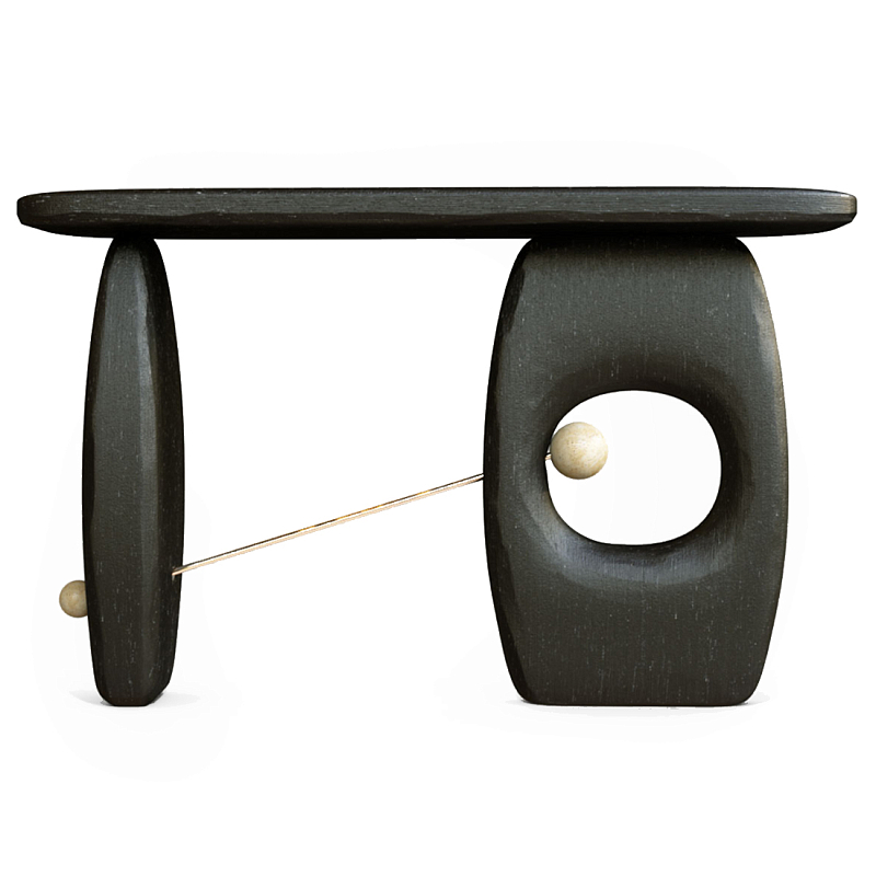 Консоль Lusitania Латунь Черный матовый в Ростове-на-Дону | Loft Concept 