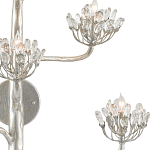 Бра серебряное в виде растения Silver Flower Glade варинант исполнения - 1 | Loft Concept в Ростове-на-Дону
