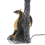 Настольная лампа Дракон Dragon Black Gold Table Lamp Синий Абажур варинант исполнения - 2 | Loft Concept в Ростове-на-Дону
