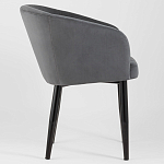 Мягкое кресло на металлических ножках Shaggy Dark Grey варинант исполнения - 2 | Loft Concept в Ростове-на-Дону