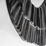 Зеркало в фактурной черной раме в современном стиле Black Maelstrom варинант исполнения - 2 | Loft Concept в Ростове-на-Дону