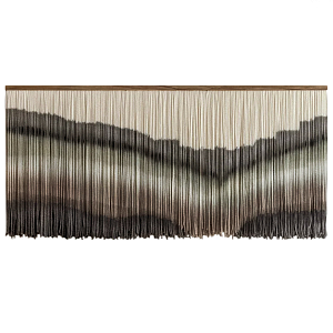 Пейзаж из нитей Макраме Wall decor Black and White Landscape