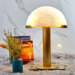 Настольная лампа c абажуром в форме купола из натурального камня  Heavenly Harmony варинант исполнения - 3 | Loft Concept в Ростове-на-Дону