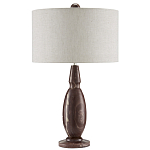 Настольная лампа из мрамора с тканевым абажуром Seductress варинант исполнения - 3 | Loft Concept в Ростове-на-Дону