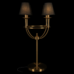 Настольная лампа на металлическом основании бронзового цвета с 4-мя черными конусовидными абажурами Dignity варинант исполнения - 2 | Loft Concept в Ростове-на-Дону