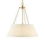 Подвесной светильник светодиодный с фактурным тканевым конусообразным абажуром White Fabric Lampshade варинант исполнения - 1 | Loft Concept в Ростове-на-Дону