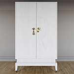 Платяной шкаф Elsa Dreams White с 2-мя фасадами варинант исполнения - 5 | Loft Concept в Ростове-на-Дону