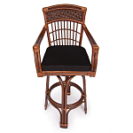 Барный стул из ротанга Eloise коричневый варинант исполнения - 2 | Loft Concept в Ростове-на-Дону