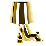 Настольная лампа фигурная золотого цвета с гладким абажуром Высота 17 см Sophia варинант исполнения - 4 | Loft Concept в Ростове-на-Дону