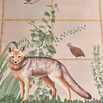 Обои ручная роспись Trellised Menagerie Standard colourway on scenic paper варинант исполнения - 2 | Loft Concept в Ростове-на-Дону