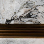 Тумба под телевизор с мраморной столешницей Uniqueness Marble варинант исполнения - 4 | Loft Concept в Ростове-на-Дону