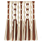 Дизайнерский Декор на стену с кисточками из хлопковых нитей wall panel Thread brushes варинант исполнения - 4 | Loft Concept в Ростове-на-Дону