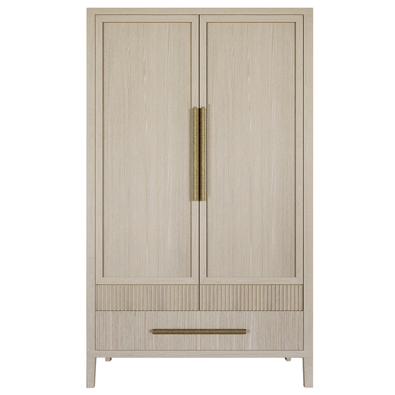 Шкаф платяной Primo с выдвижными ящиками шпон Черный дуб Древесина Золотой в Ростове-на-Дону | Loft Concept 