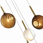 Люстра светодиодная с сферическими стеклянными плафонами Splatter варинант исполнения - 4 | Loft Concept в Ростове-на-Дону