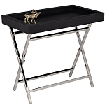 Стол сервировочный кожаный с декором в виде золотистой фигуркой лося Embodiment of Style варинант исполнения - 1 | Loft Concept в Ростове-на-Дону