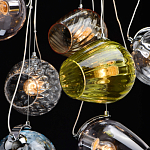 Люстра каскадная с 9-ю разноцветными стеклянными плафонами Kaleido варинант исполнения - 13 | Loft Concept в Ростове-на-Дону