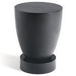 Приставной столик из массива манго Tom-tom Black варинант исполнения - 1 | Loft Concept в Ростове-на-Дону