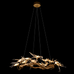 Люстра подвесная с прозрачными стеклянными птичками на ветвях Диаметр 100 см Serip Voa варинант исполнения - 3 | Loft Concept в Ростове-на-Дону