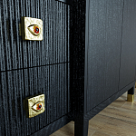 Большой шкаф с витриной Elsa Dreams Black варинант исполнения - 6 | Loft Concept в Ростове-на-Дону