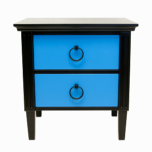 Тумба с двумя ящиками цвет голубой American style
