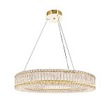 Люстра подвесная круглая из прозрачного хрусталя с золотым корпусом Selfsufficient варинант исполнения - 6 | Loft Concept в Ростове-на-Дону