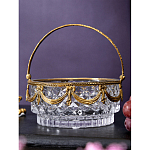 Корзиночка из прозрачного стекла с бронзовой ручкой Eden Garden варинант исполнения - 4 | Loft Concept в Ростове-на-Дону