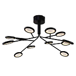 Люстра черного цвета с 12-ю круглыми плафонами Bendik Lighting варинант исполнения - 2 | Loft Concept в Ростове-на-Дону