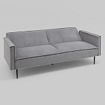 Диван современный вельветовый прямой Worcester Серый варинант исполнения - 4 | Loft Concept в Ростове-на-Дону