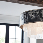 Люстра круглая с подвесками из текстурированного стекла молочного цвета Hinkley варинант исполнения - 7 | Loft Concept в Ростове-на-Дону