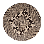 Столик журнальный круглый с полосатым узором Zebroids варинант исполнения - 2 | Loft Concept в Ростове-на-Дону