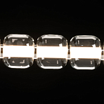 Люстра линейная с 6-ю прозрачными стеклянными плафонами округлой формы HANDLE GRAPE варинант исполнения - 5 | Loft Concept в Ростове-на-Дону